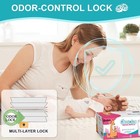 Refills Compatible With Dekor Classic Diaper Pail 4 Count  pack Of 1   White 