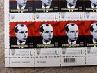 New Sheet Of Postage Stamps Hero Of Ukraine Stepan Bandera War Ukraine 2022 U   
