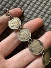 Wwii Era Australian Silver Coin Bracelet-trench Art 