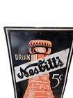 Rare 49  Vintage 5 Cent Nesbitts Orange Soda Bottle Metal Sign Stout 
