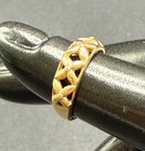 Jcm 10k  Solid Yellow Gold Toe Ring Openwork Flower Design 1 38g Dainty Size 2