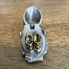 Vintage Nicholas Gish Cinderella Pewter Mechanical Thimble Secret Slippers Rare