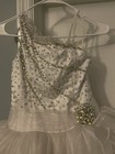 Ritzee White Mesh Satin Dress Size 10 Flower Girl First Communion Tr6005