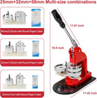 Button Maker Machine Multiple Sizes  1 Inch 1 25 Inch 2 25 Inch Diy Button Press