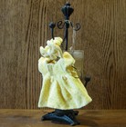 Teddy Bear doll Clothes By Unipak  4004 Yellow W  Red Dots Dress W  Head Band 