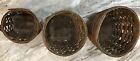 Longaberger Vintage 1982   Earlier Basket Lot Measuring 