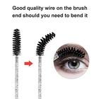 Chefbee 100pcs Disposable Eyelash Brush  Mascara Wands Makeup Brushes Applicator