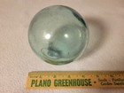 Vintage Japanese Glass Fishing Float  Green Glass Fishing Float