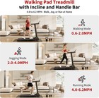 3-in-1 Treadmill With Incline  3 0hp Quiet Walking Pad  10  Manual Incline 300lb