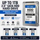 2 5 Sata Laptop Hdd Up To 1tb W  Windows 10 11 Pro Preloaded Os
