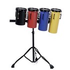 4pc Octobon Rocket Roto Tom Drum Set Carbon Steel High Projection W  Stand