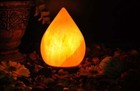Himalayan Pink Salt Tear Drop Shape Lamp  Dimmer Switch  Night Light