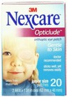 3m Nexcare Opticlude Orthoptic Eye Patch Gentle Skin Latex Free Material 20ct