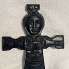 Owen Crafts 7th Century Irish Robed Christ On Cross Replica Made Of Irish Peat