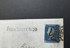 Great Britain Qv 2d Blue On Cover To Bedford Row  From Fenchurch 