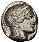 Ngc Ch Au  Attica Athens Owl 440-404 Bc Ar Tetradrachm Greek Silver Ancient Coin