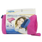 Microbead Travel Pillow - Ergonomic Neck Support  Soft Pink  Portable Comfort