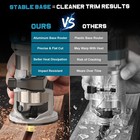Cordless Compact Wood Router Makita 18v Battery  bare Tool Carving 1 4  Collet