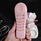 Vintage Hello Kitty Landline Phone Pink Tested Push Button Sanrio White Cord
