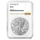 1986-2025 American Silver Eagle 41-coin Set Ngc Ms69  3 Ngc Boxes 