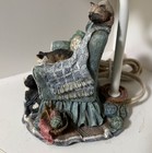 Vintage Cats Lounging On Armchair Table Lamp Tested