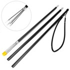 3-piece Aluminum Fishing Gaff Harpoon Spear 5 Barbed Prongs 82 7in