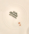 K   A Krautheim Antique Plate Hand Painted Porcelain Gold Signed 8  Peach Grapes