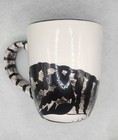 Nina Lyman Cat By Nina Coffee Cup Mug Silver Striped Tabby Kitten Rascal 45320