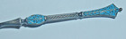 Antique Mh Marcus Hammer 930s Fine Silver Blue Cloisonn   Enamel  demitasse Spoon