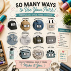 Custom Your Logo Personalized Tag Embroidered Patch Iron-on Or Hook Applique