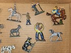 Old Lot Of Lead Figures - Farm Cows   Mounted Soldiers  