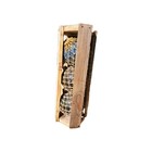 Japanese Glass Fishing Float Lot-3  three  Net Buoy Balls In Holder Vintage P7