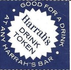 Harrah s Casino Reno - Free Drink Token   Ticket 1966
