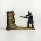 William Tell Cast Iron Mechanical Bank J e Stevens 1896 Works Excellent