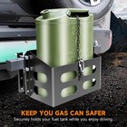 Jerry Gas Cans Holder Rack 5 Gallon 20 Liter  Lockable Metal Steel Jerry Gasolin