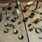 Vintage Miniature Brass Lot Dollhouse Miniatures