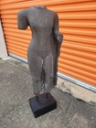 Beautiful  Huge 40  Torso Sculpture 45lbs Art Asian Cast Stone Statue 