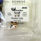 Just Nan Painted Lady Cross Stitch Kit Chart Butterfly Charm Floss  Beads Fabric
