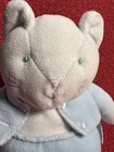 8    Vtg Eden Beatrix Potter Tom Kitten Cat 10  Blue Velour Plush Baby Toy