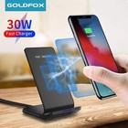 Wireless Fast Charger Charging Stand Dock For Samsung Galaxy Iphone Mobile Stand