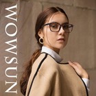 Unisex Stylish Nerd Non-prescription Glasses  Clear Lens Eyeglasses Frames  F   
