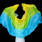 Silky Scarf Hand-tossed Gradient Color Belly Dance Shawl Waving Scarf Props Chic