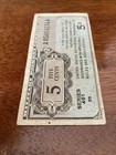 Usa Five 5 Cent Military Payment Certificate Mpc Series 461  55  Currency Note