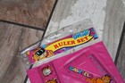 Vintage Garfield 80s Trapper Keeper Ruler Set Protractor Orange Cat Shenny New