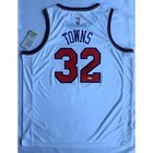 Karl Anthony Towns Hand Signed Nike Xl White Jersey Jsa Auth Coa Twolves Knicks