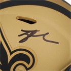 Tyler Shough New Orleans Saints Autographed Riddell Rave Speed Mini Helmet