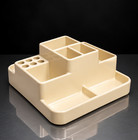 Vintage Rotating Desk Organizer Made In Italy  Plastic Office 1970