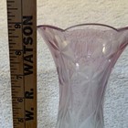 Lenox Vintage Pink Glass Vase Etched Floral Design Bud Vase Home Decor