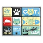 Nostalgic-art - Retro 9 Piece Fridge Magnet Set - Cat Lifestyle