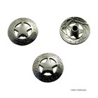 10 Pack Bright Silver 3 4   21mm Western Texas Star Concho Saddle Concho